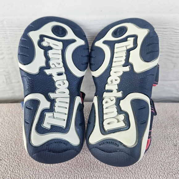 Timberland Adventure Seeker 2-Strap Sandal Navy Pink Toddler SZ 6 Hook & Loop - Picture 9 of 12